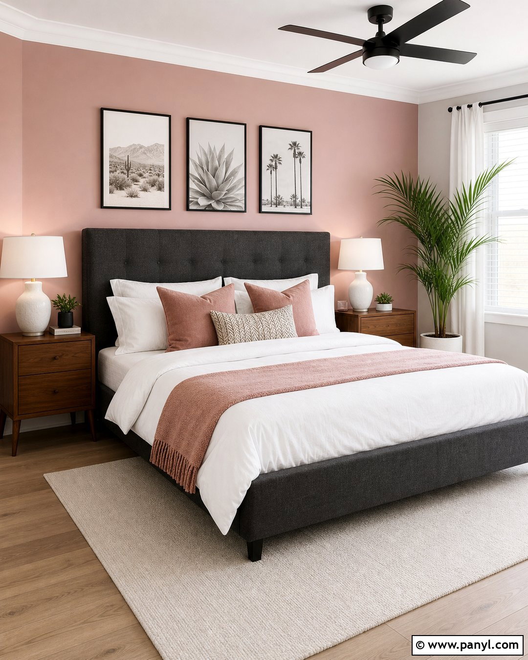 Light Pink Accent Wall Bedroom - 30 Light Pink Accent Wall Ideas