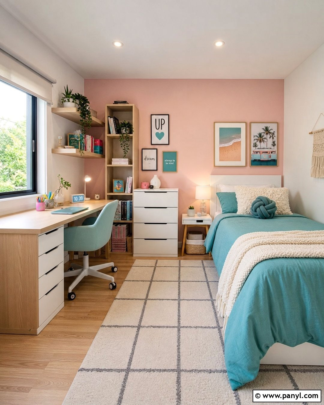 Light Pink Accent Wall Teen Bedroom - 30 Light Pink Accent Wall Ideas