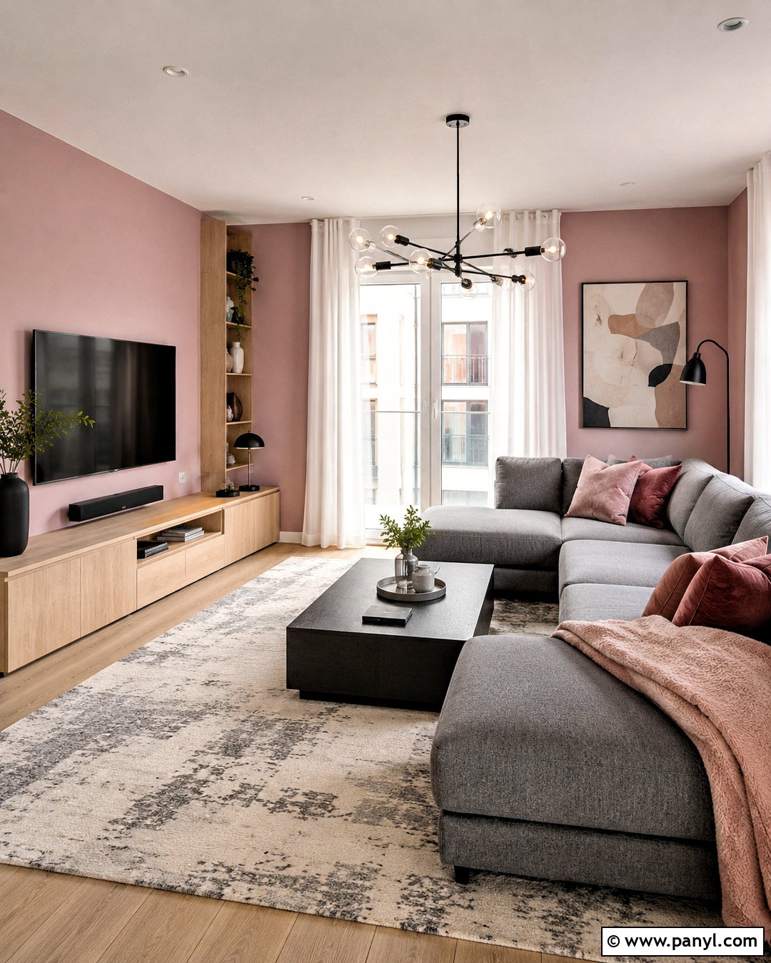 Light Pink And Gray Living Room - 20 light pink room ideas