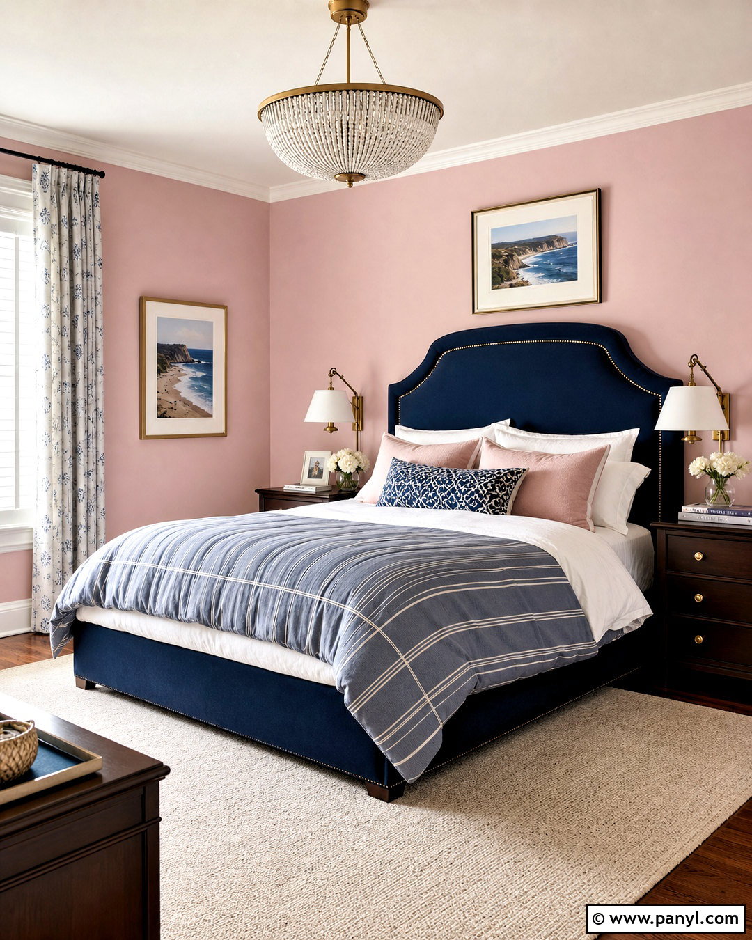 Light Pink Bedroom Walls With Navy Blue - 20 light pink bedroom walls