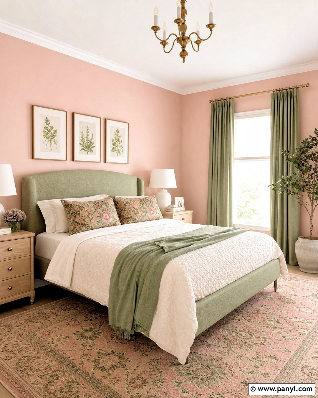 Light Pink Bedroom Walls With Sage Green - 20 light pink bedroom walls
