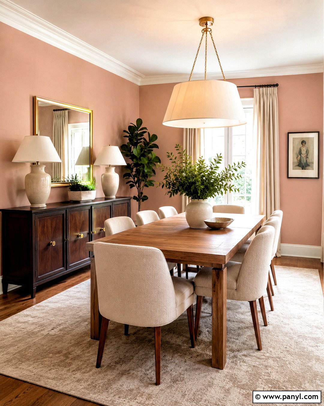 Light Pink Dining Room - 20 light pink room ideas