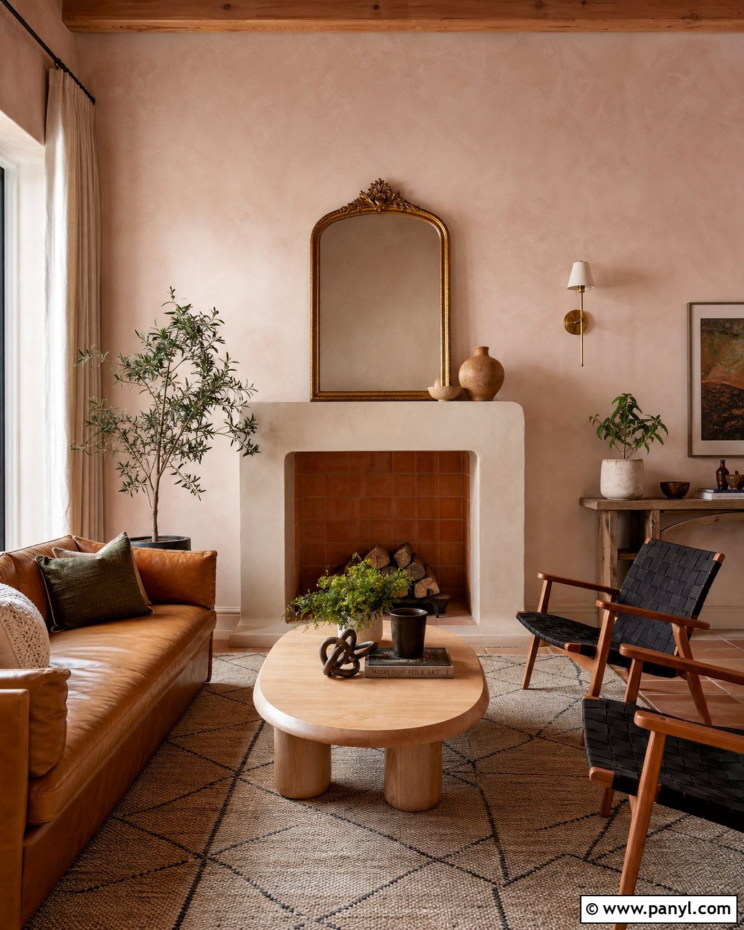 Light Pink Limewash Fireplace - 25 Light Pink Limewash Walls