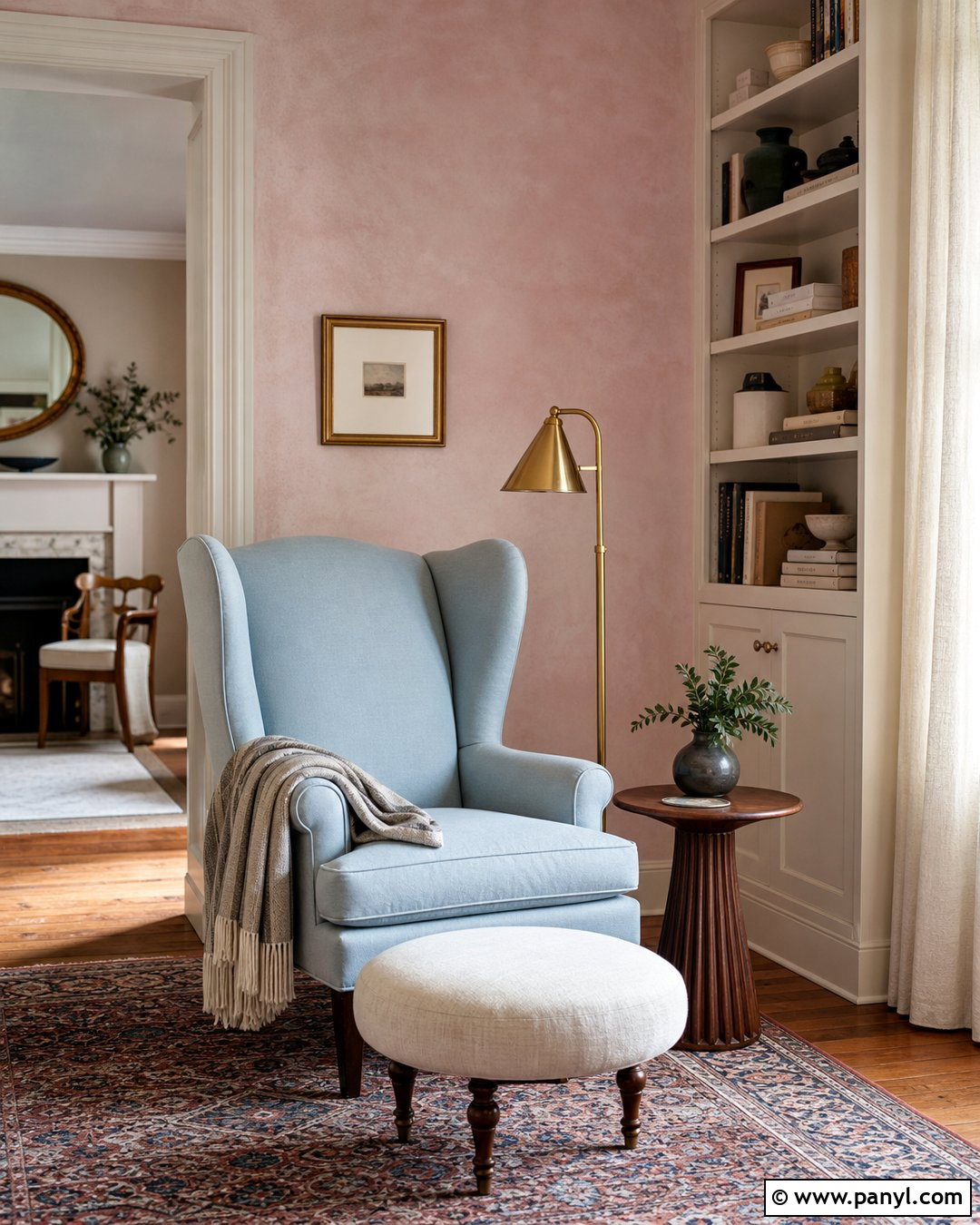 Light Pink Limewash Reading Nook - 25 Light Pink Limewash Walls