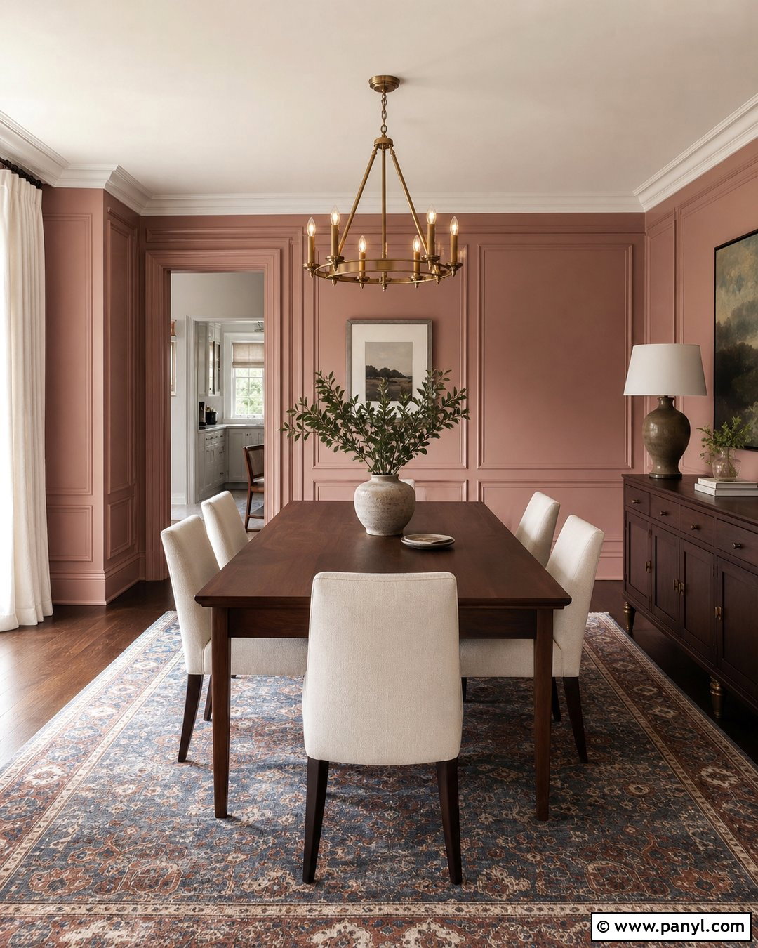 Light Pink Paneled Walls - 30 Light Pink Wall Color Ideas