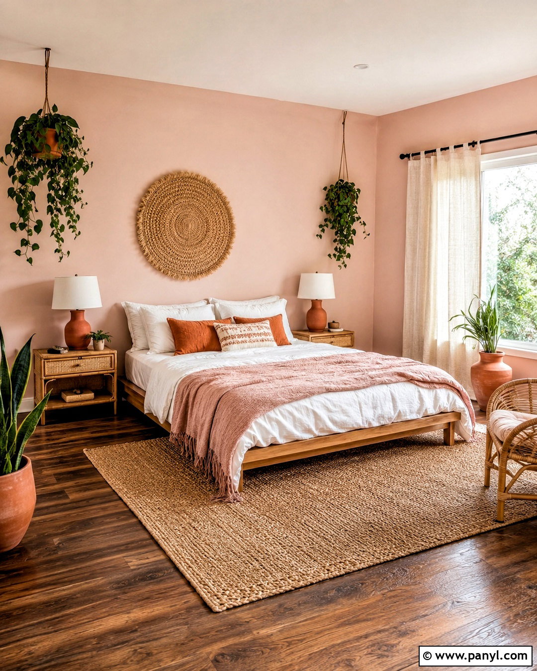 Light Pink Room With Boho Decor - 20 light pink room aesthetic ideas