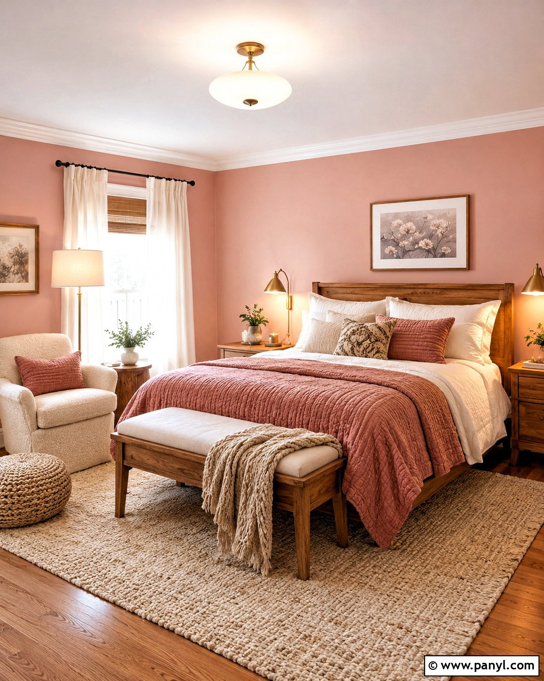 Light Pink Room With Cozy Lighting - 20 light pink room aesthetic ideas