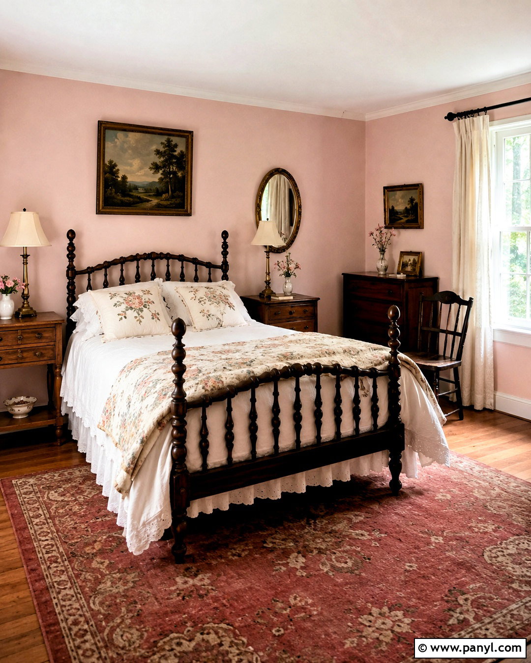 Light Pink Room With Vintage Decor - 20 light pink room aesthetic ideas