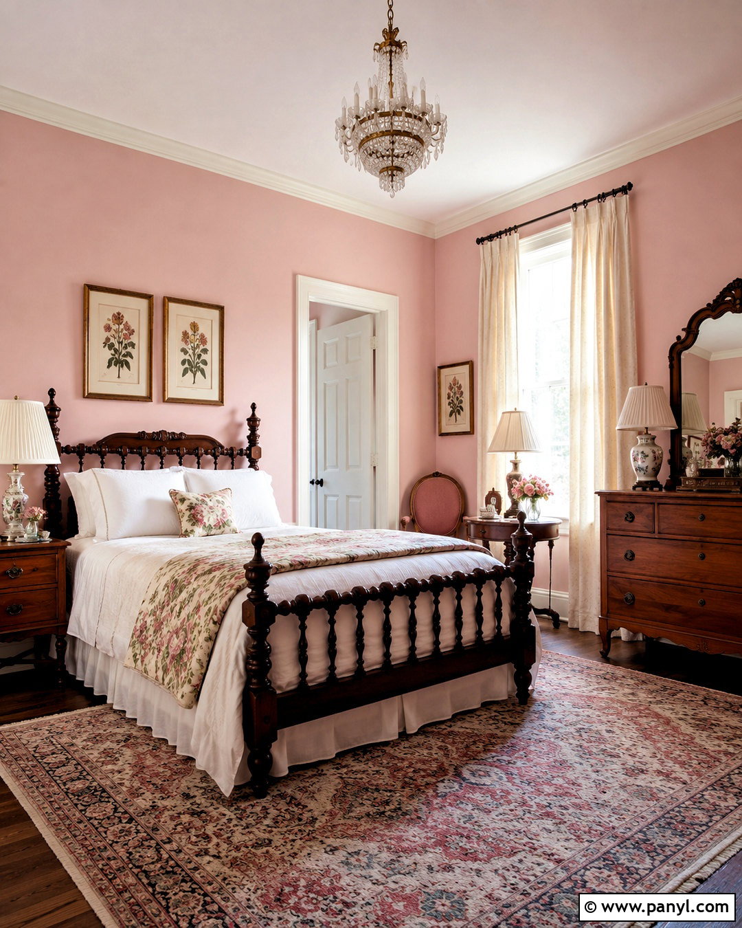 Light Pink Vintage Bedroom - 20 light pink room ideas