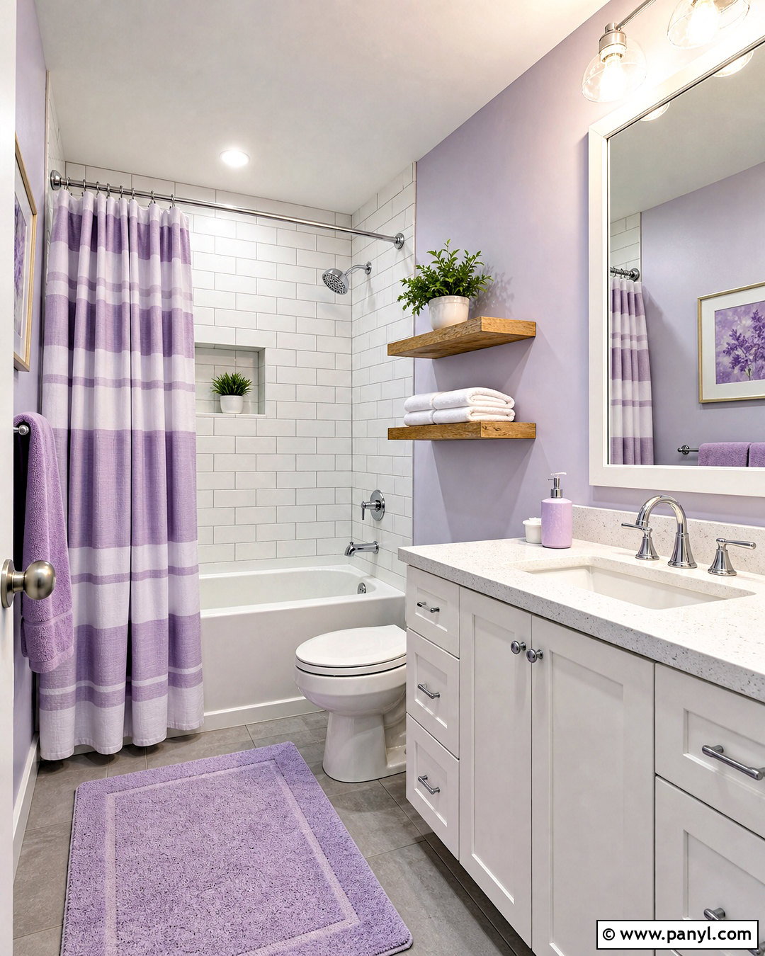 Light Purple Bathroom - 20 light purple room ideas