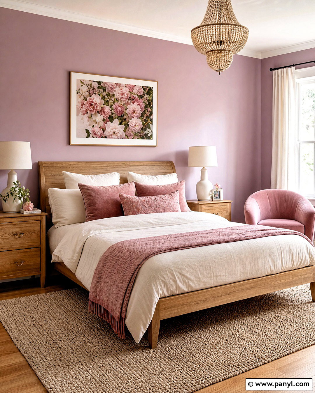 Light Purple Bedroom Walls With Blush Pink Decor - 20 light purple bedroom walls