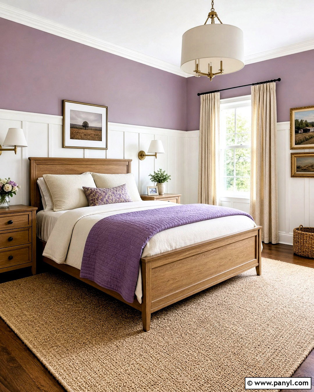 Light Purple Bedroom Walls With Board And Batten - 20 light purple bedroom walls