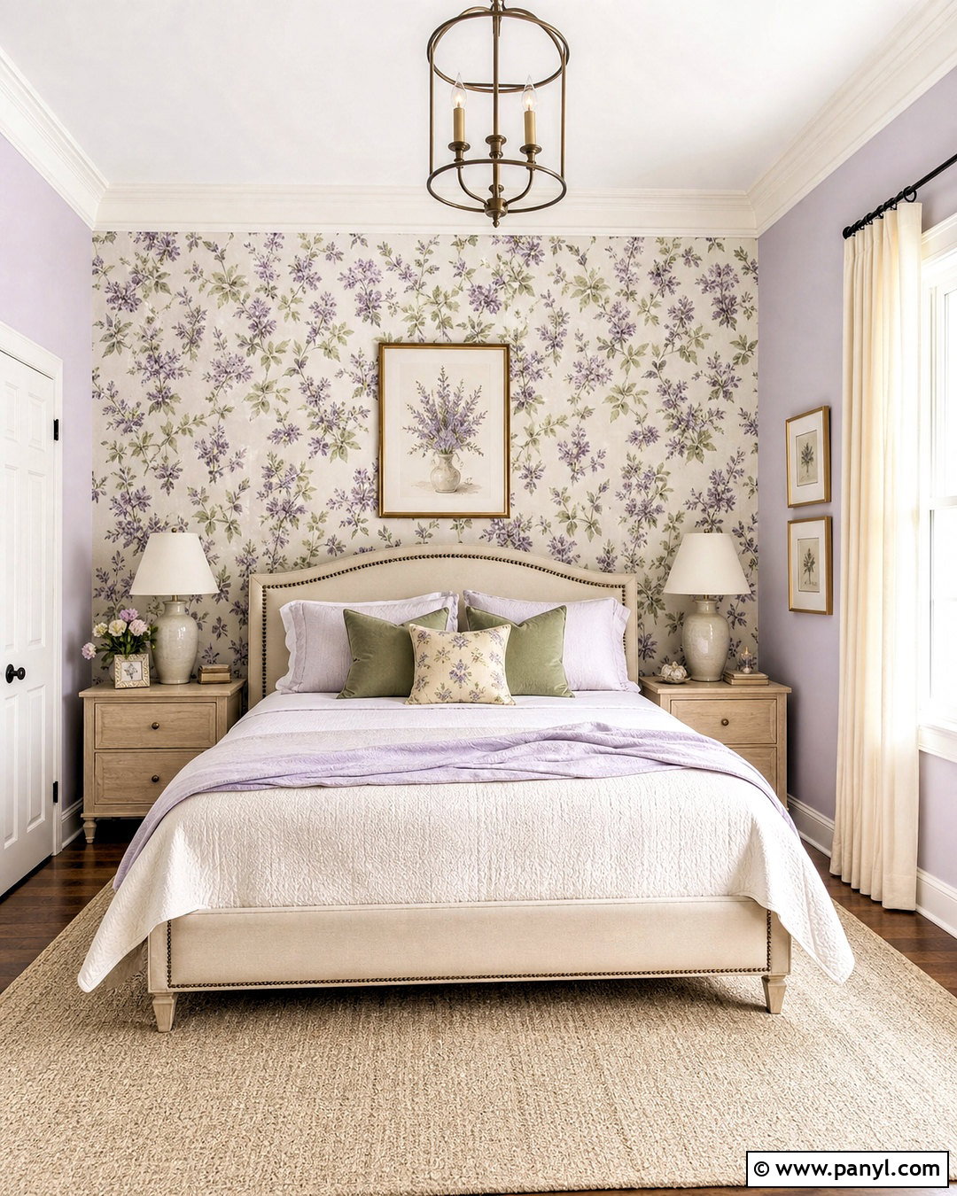 Light Purple Bedroom Walls With Floral Wallpaper - 20 light purple bedroom walls
