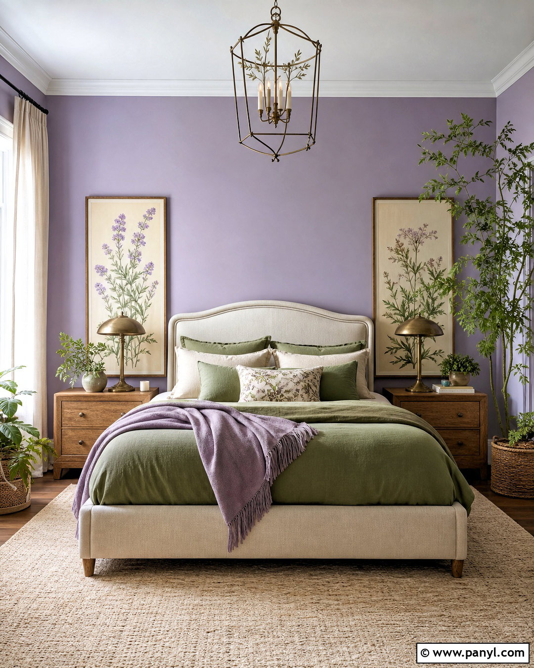 Light Purple Bedroom Walls With Sage Green Accents - 20 light purple bedroom walls