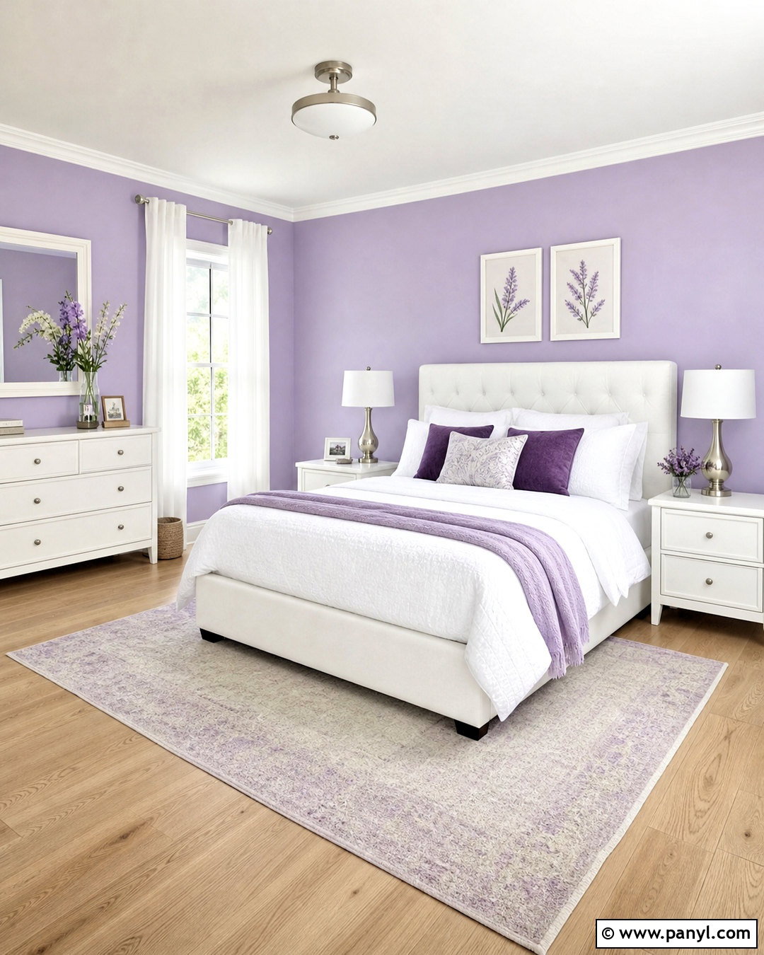 Light Purple Bedroom Walls With White Furniture - 20 light purple bedroom walls