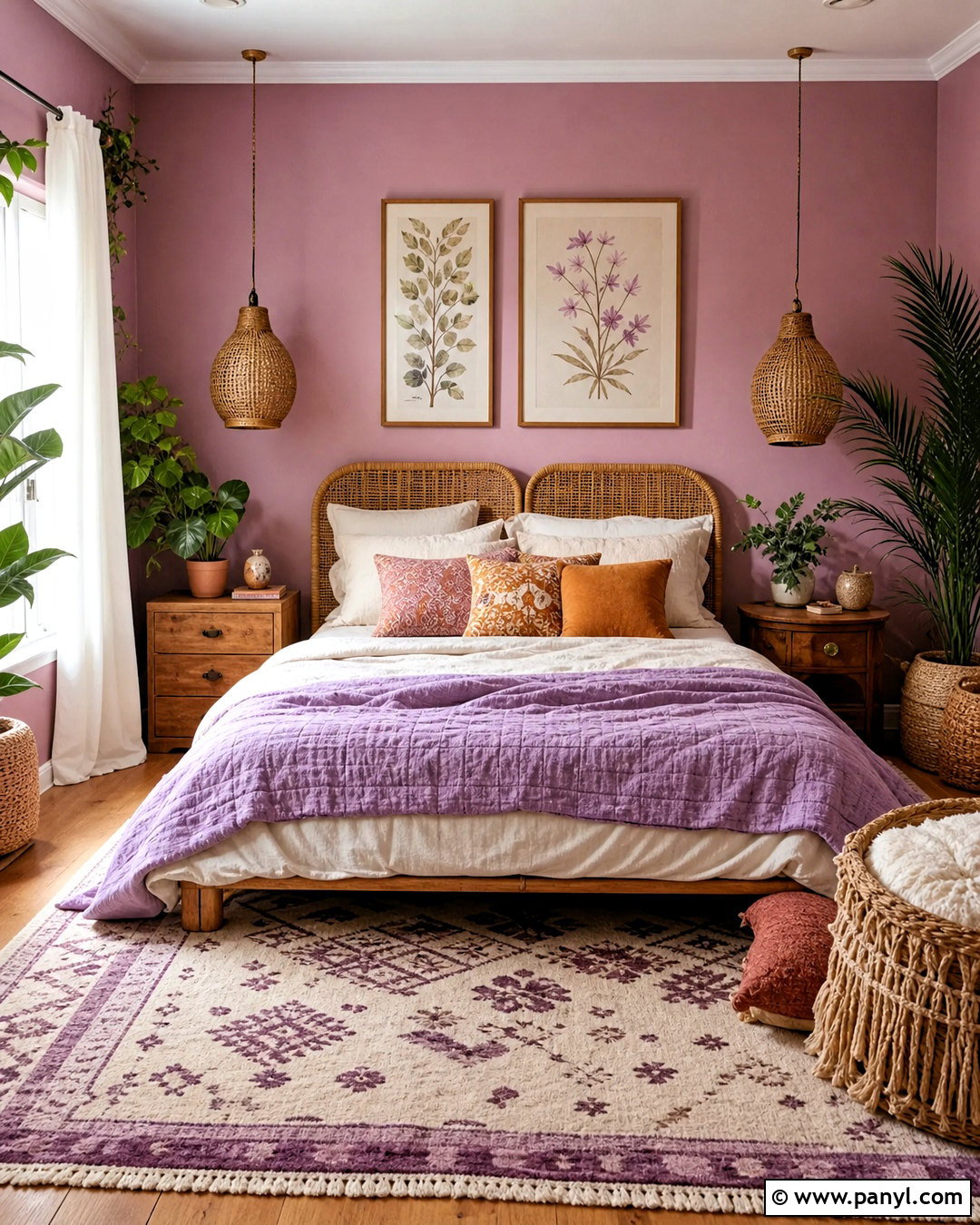 Light Purple Boho Bedroom - 20 light purple room ideas