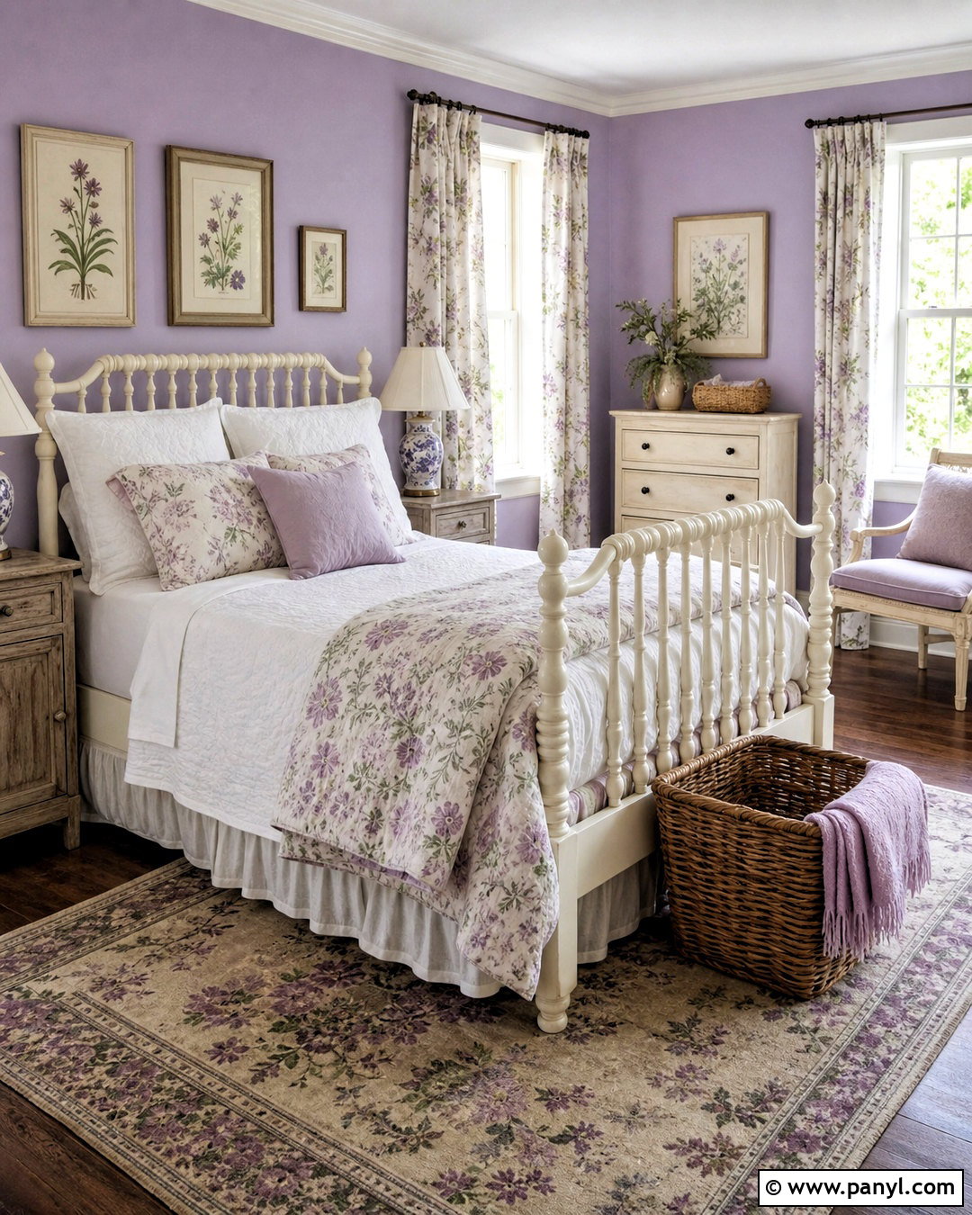 Light Purple Cottage Bedroom - 20 light purple room ideas