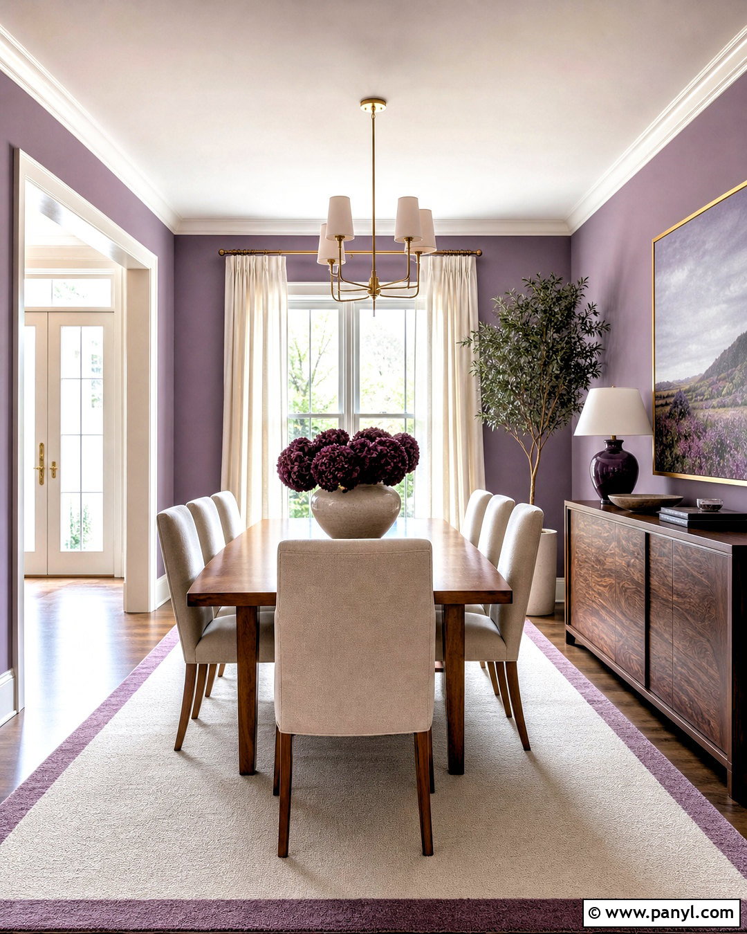Light Purple Dining Room - 20 light purple room ideas