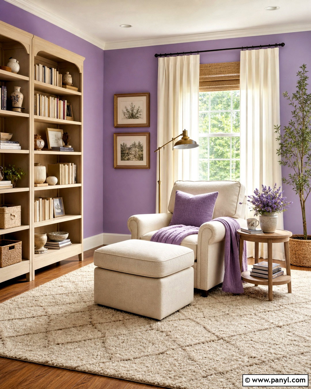 Light Purple Reading Room - 20 light purple room ideas