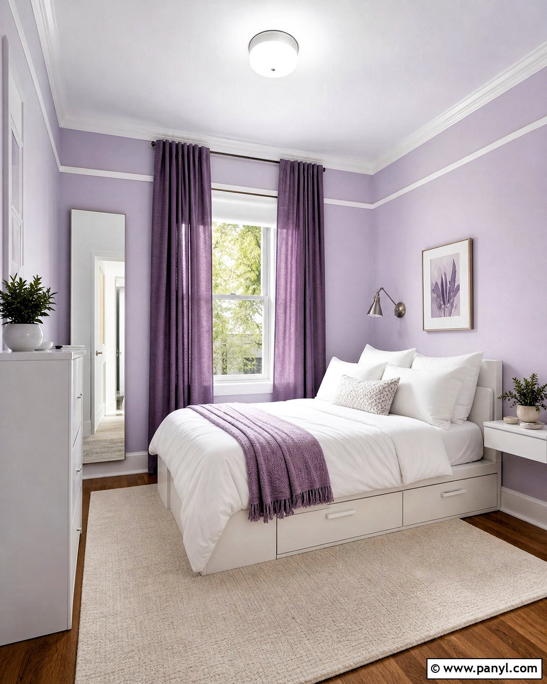 Light Purple Small Bedroom - 20 light purple room ideas