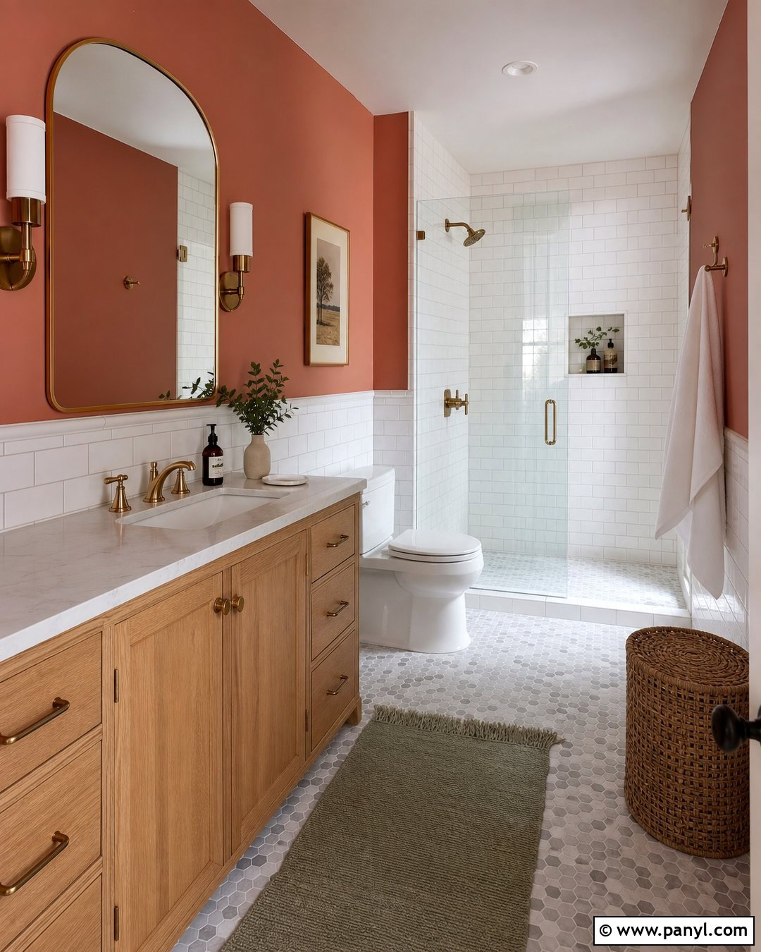 Light Red Bathroom Walls - 25 Light Red Walls