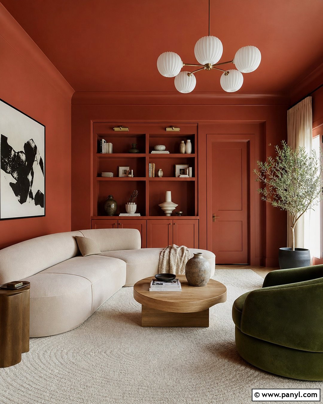 Light Red Color Drenched Walls - 25 Light Red Walls