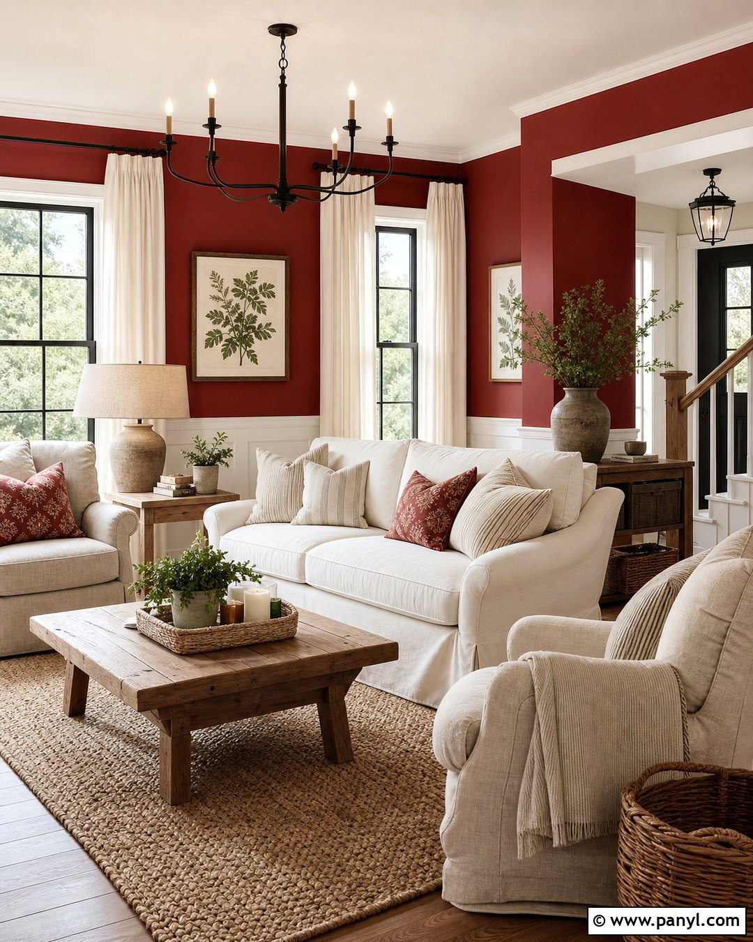 Light Red Farmhouse Walls - 25 Light Red Walls