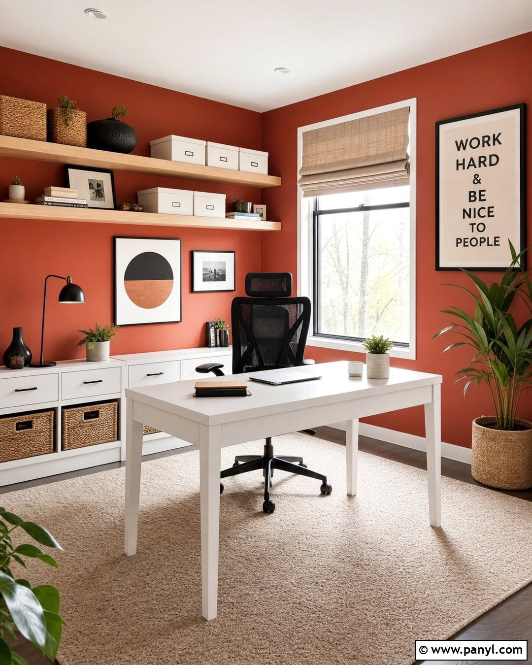 Light Red Home Office Walls - 25 Light Red Walls