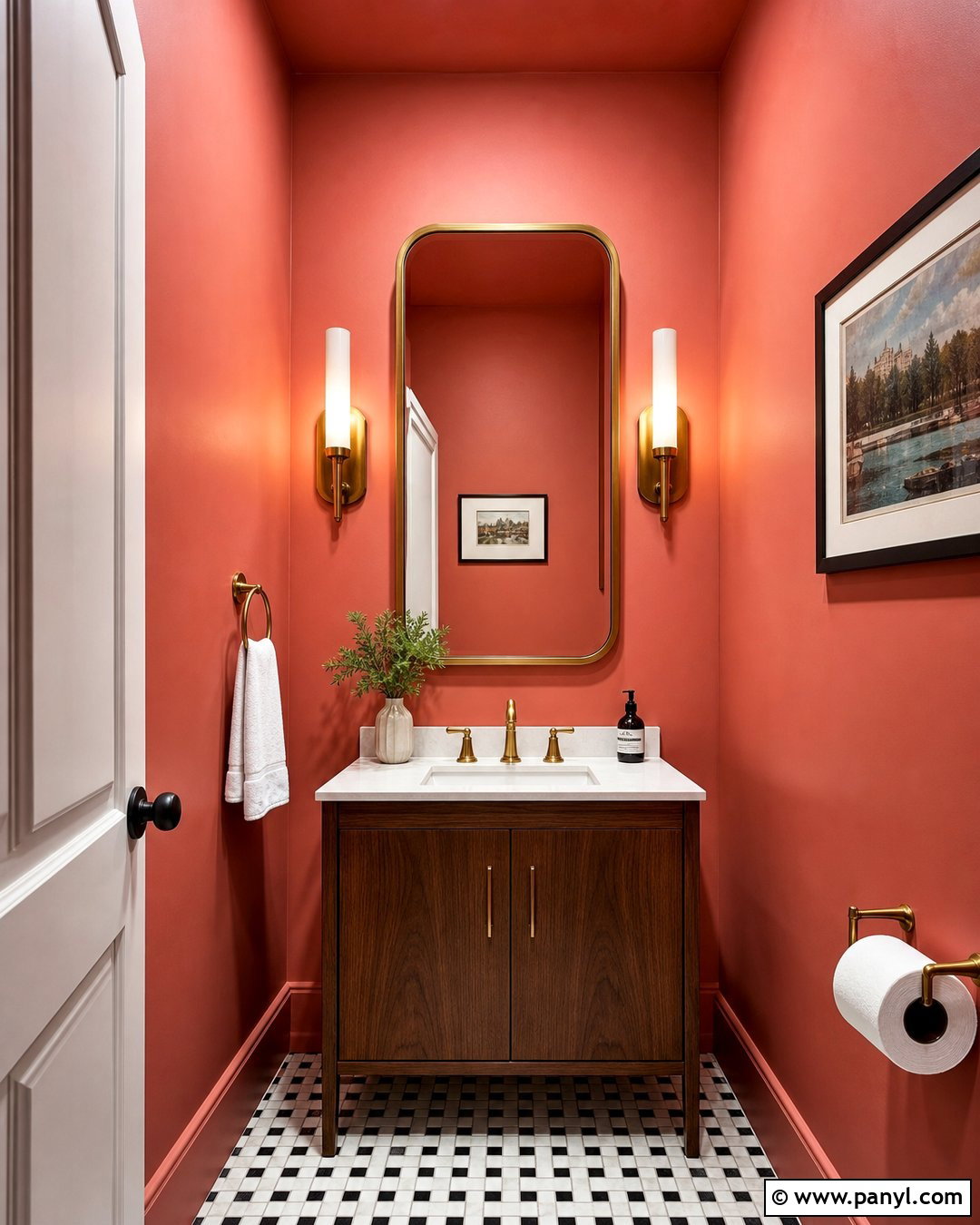 Light Red Powder Room Walls - 25 Light Red Walls
