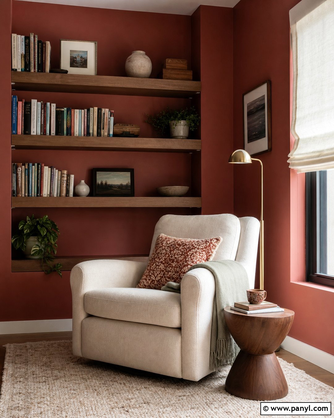 Light Red Reading Nook Walls - 25 Light Red Walls