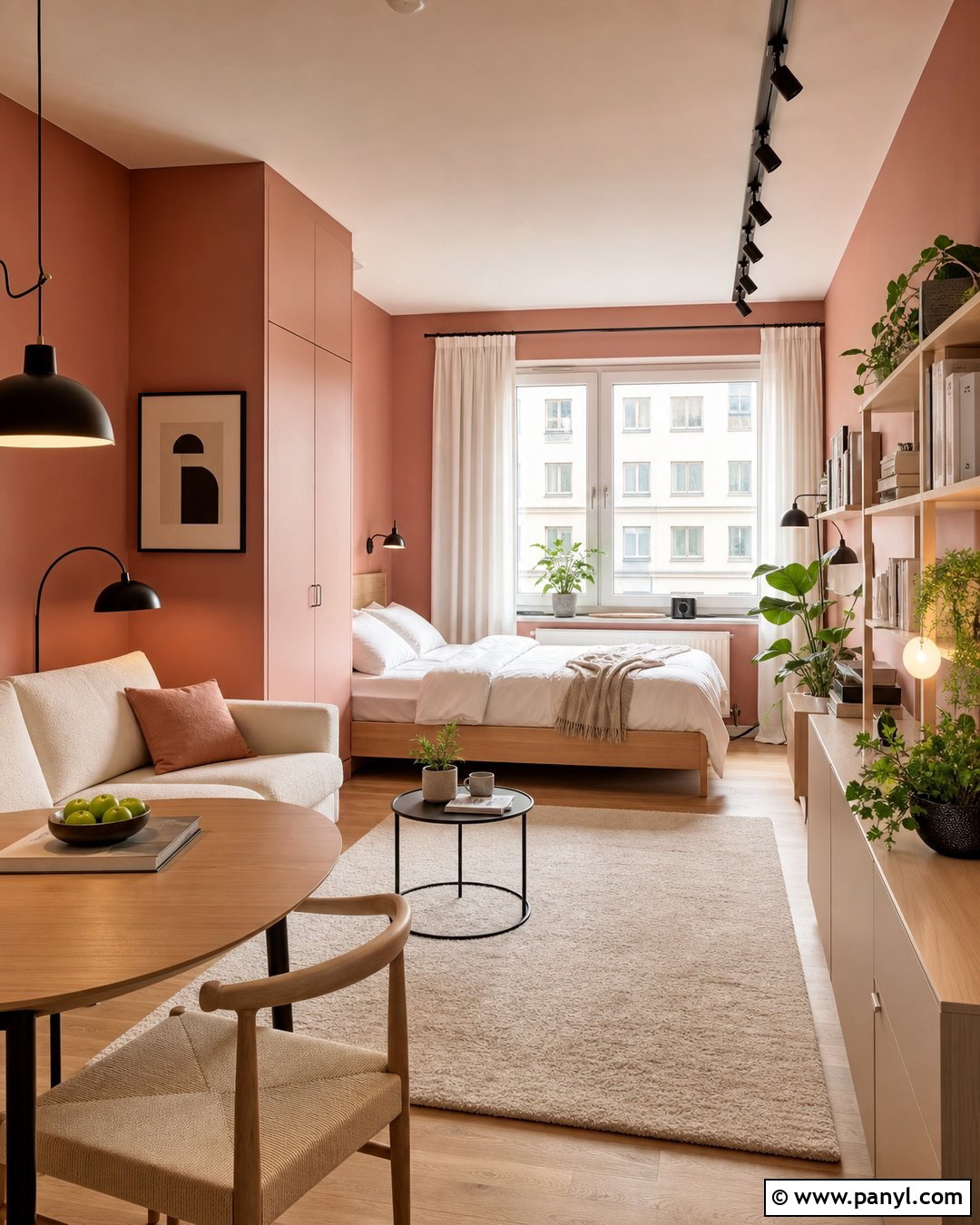 Light Red Studio Apartment Walls - 25 Light Red Walls