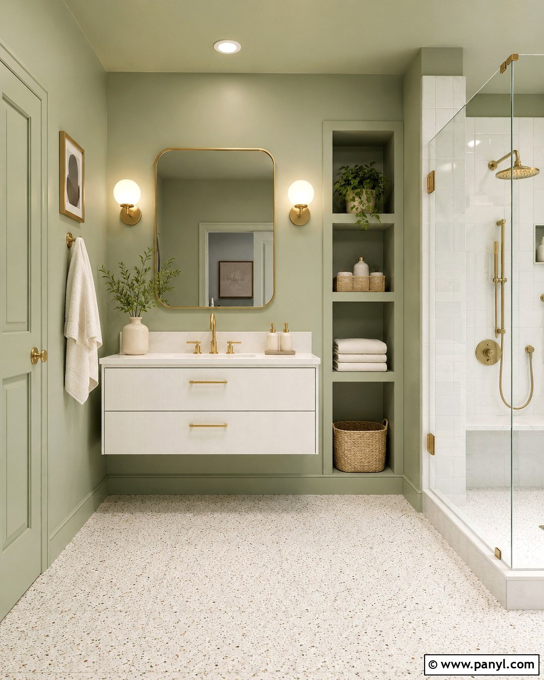 Light Sage Bathroom Walls And Ceiling - 20 Light Sage Bathroom Walls