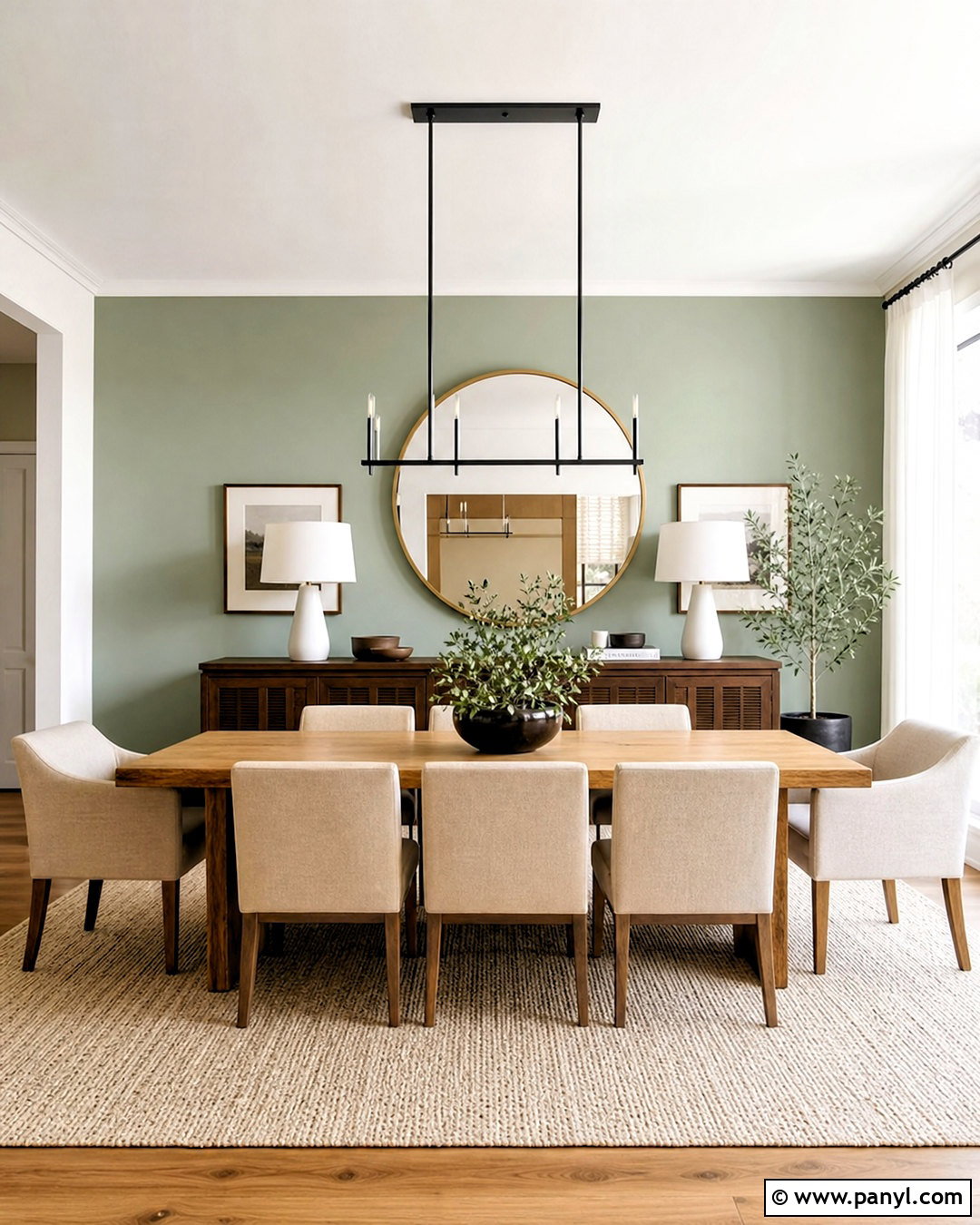 Light Sage Dining Room Accent Wall - 20 sage accent wall ideas