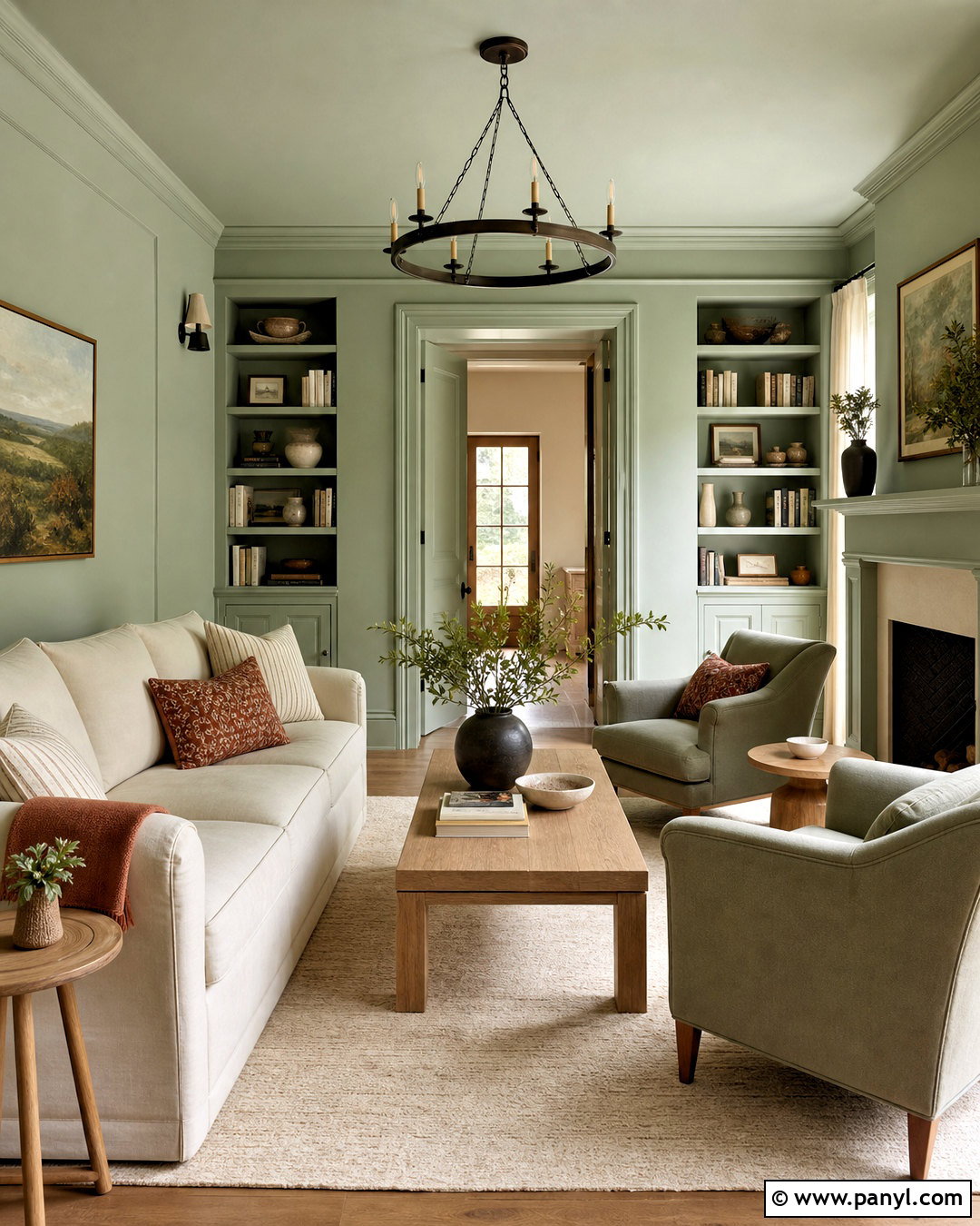 Light Sage Green Color Drenching - 20 light sage green paint ideas