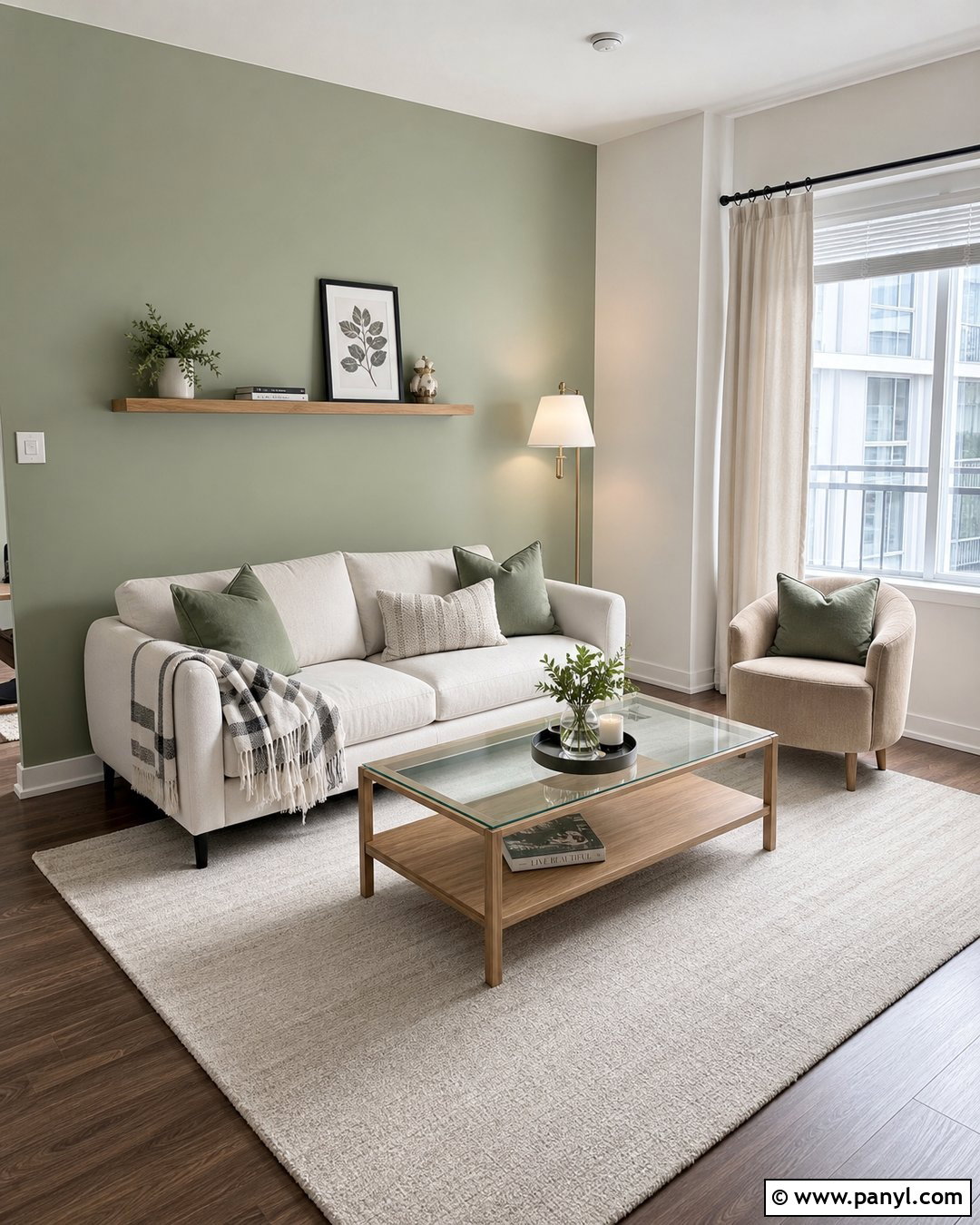 Light Sage Green Feature Wall - 25 Sage Green Feature Wall Living Room Ideas