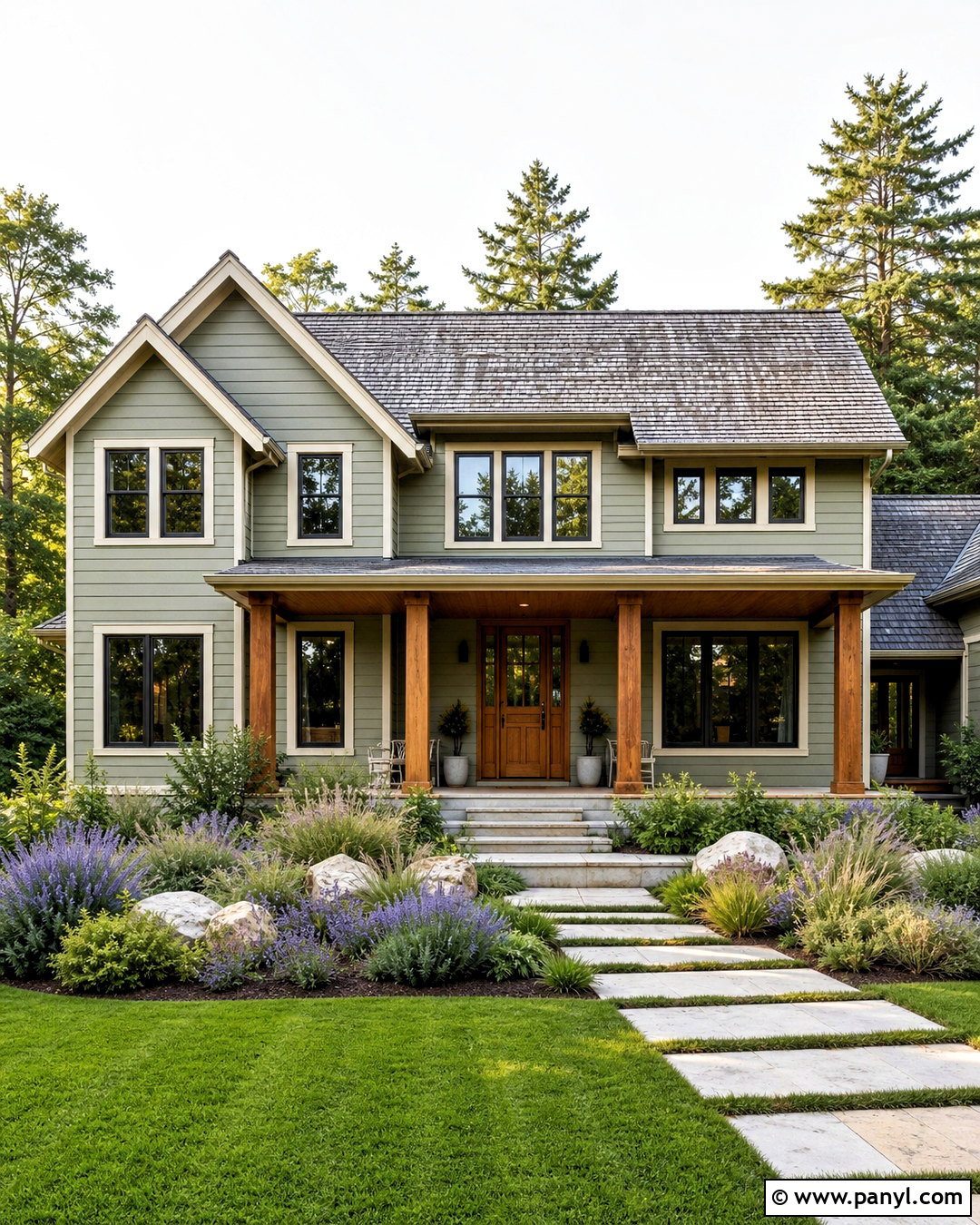 Light Sage Green House Color - 20 modern house colors
