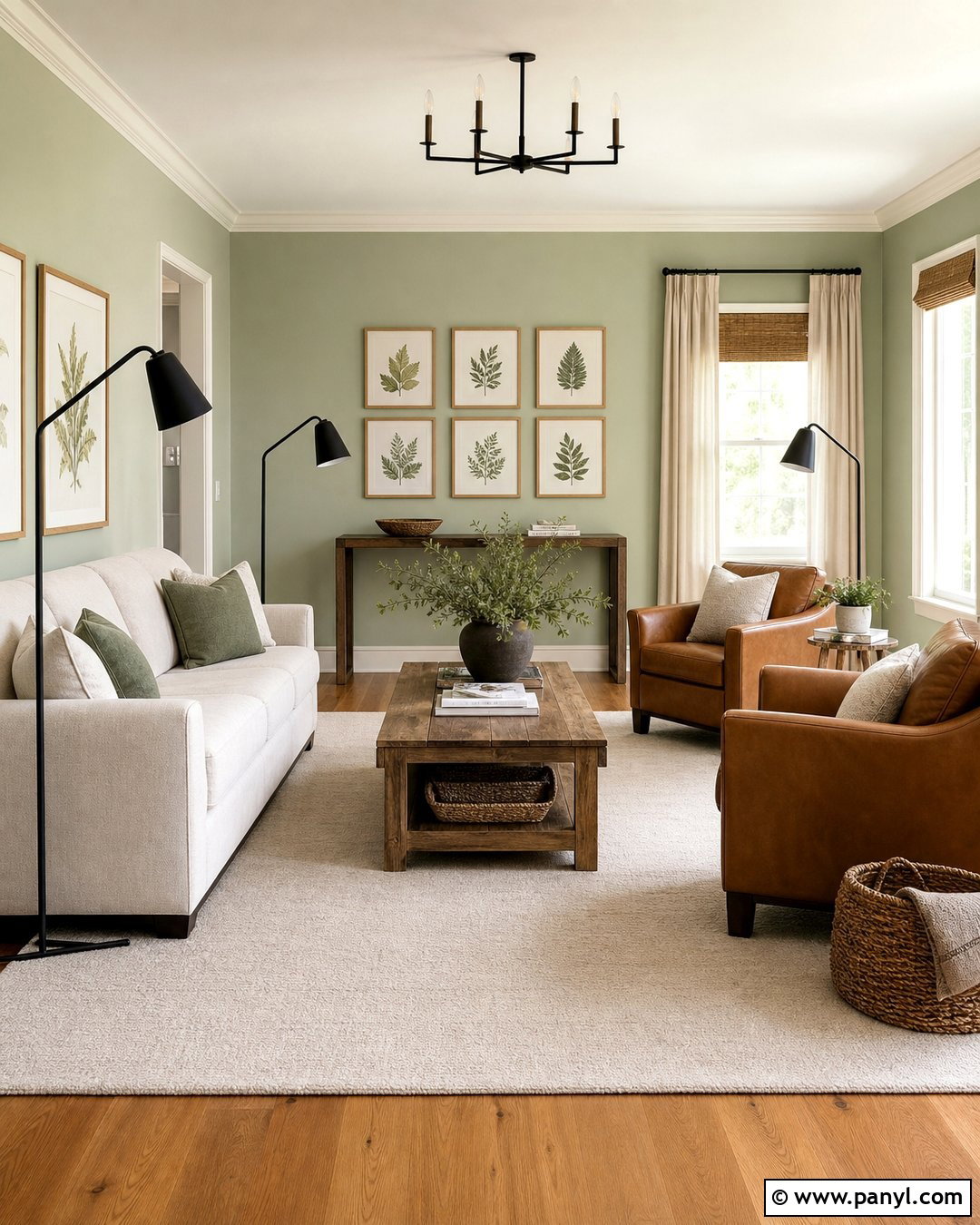 Light Sage Green Living Room - 35 light green wall paint ideas