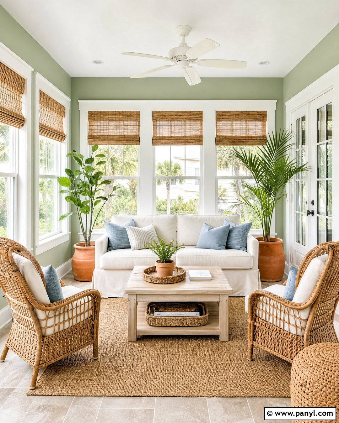 Light Sage Green Sunroom - 20 light sage green paint ideas