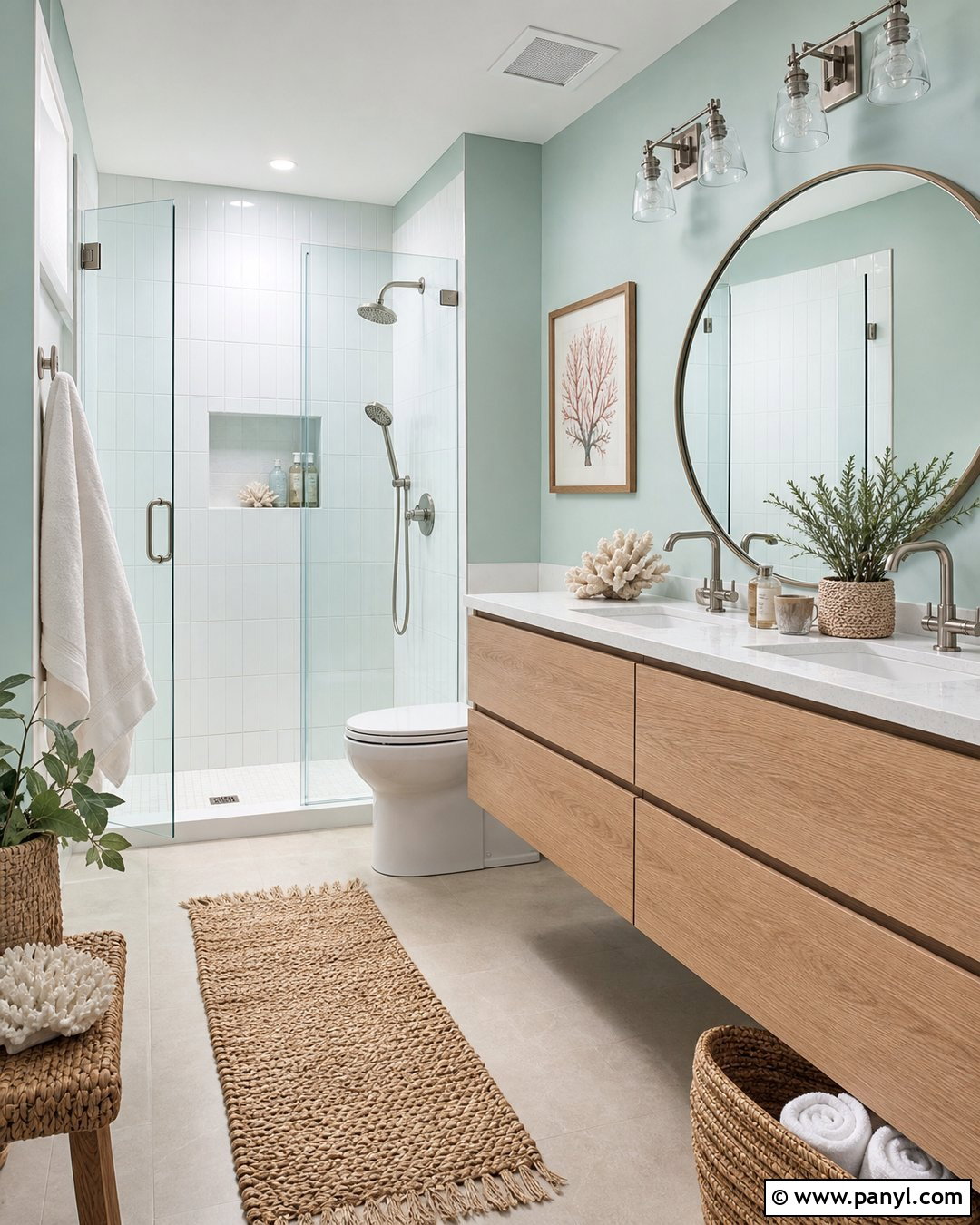 Light Seafoam Green Bathroom - 35 light green wall paint ideas