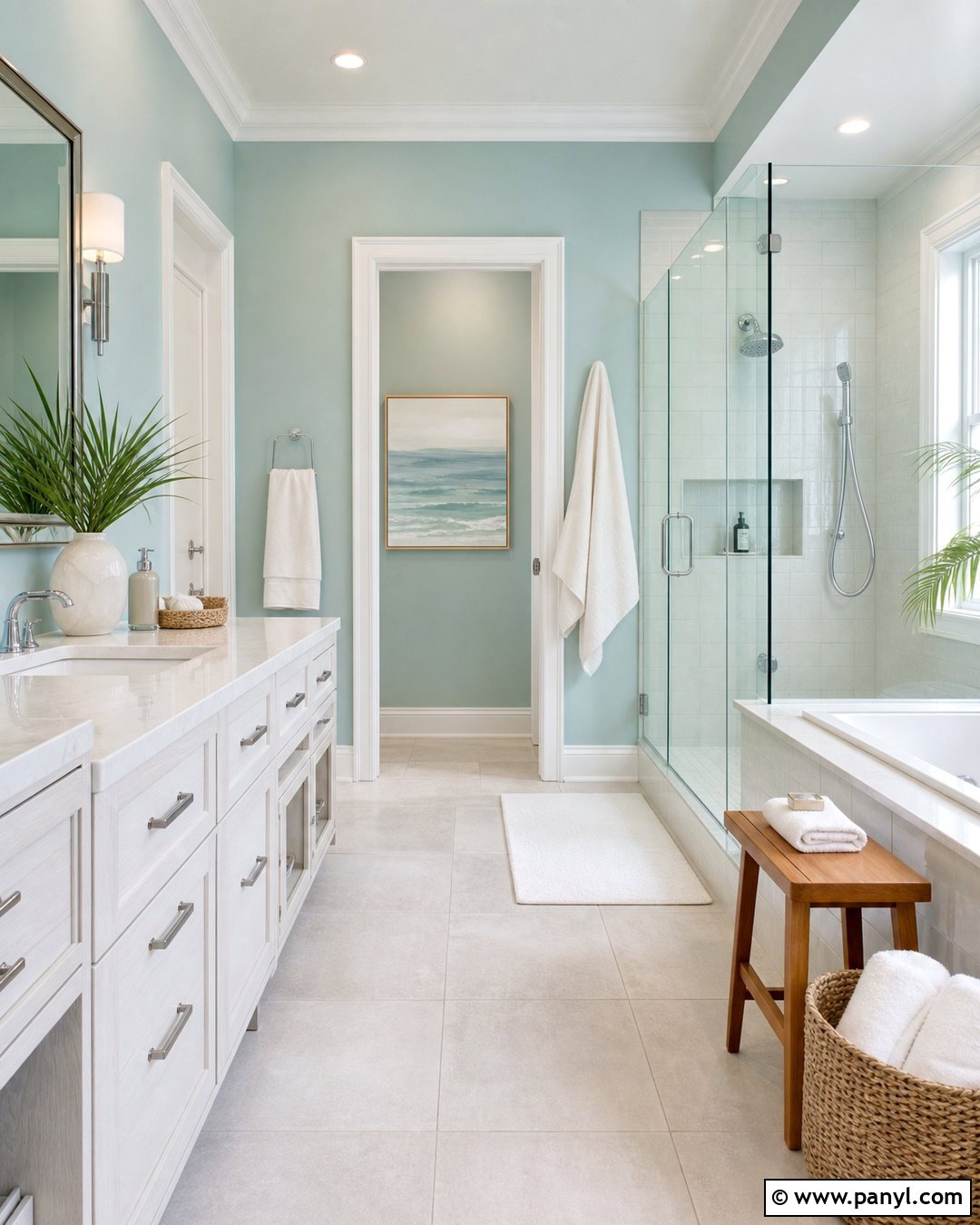Light Seafoam Green Bathroom - 30 light green wall color ideas