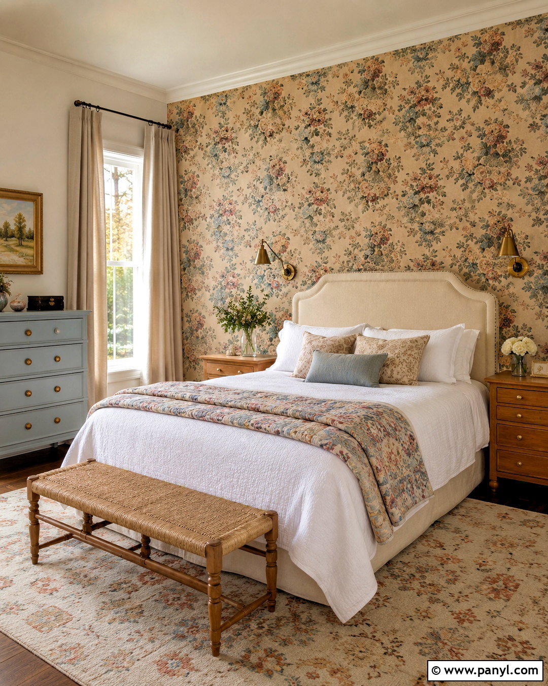 Light Tan Floral Wallpaper Guest Bedroom - 20 light tan wallpaper ideas