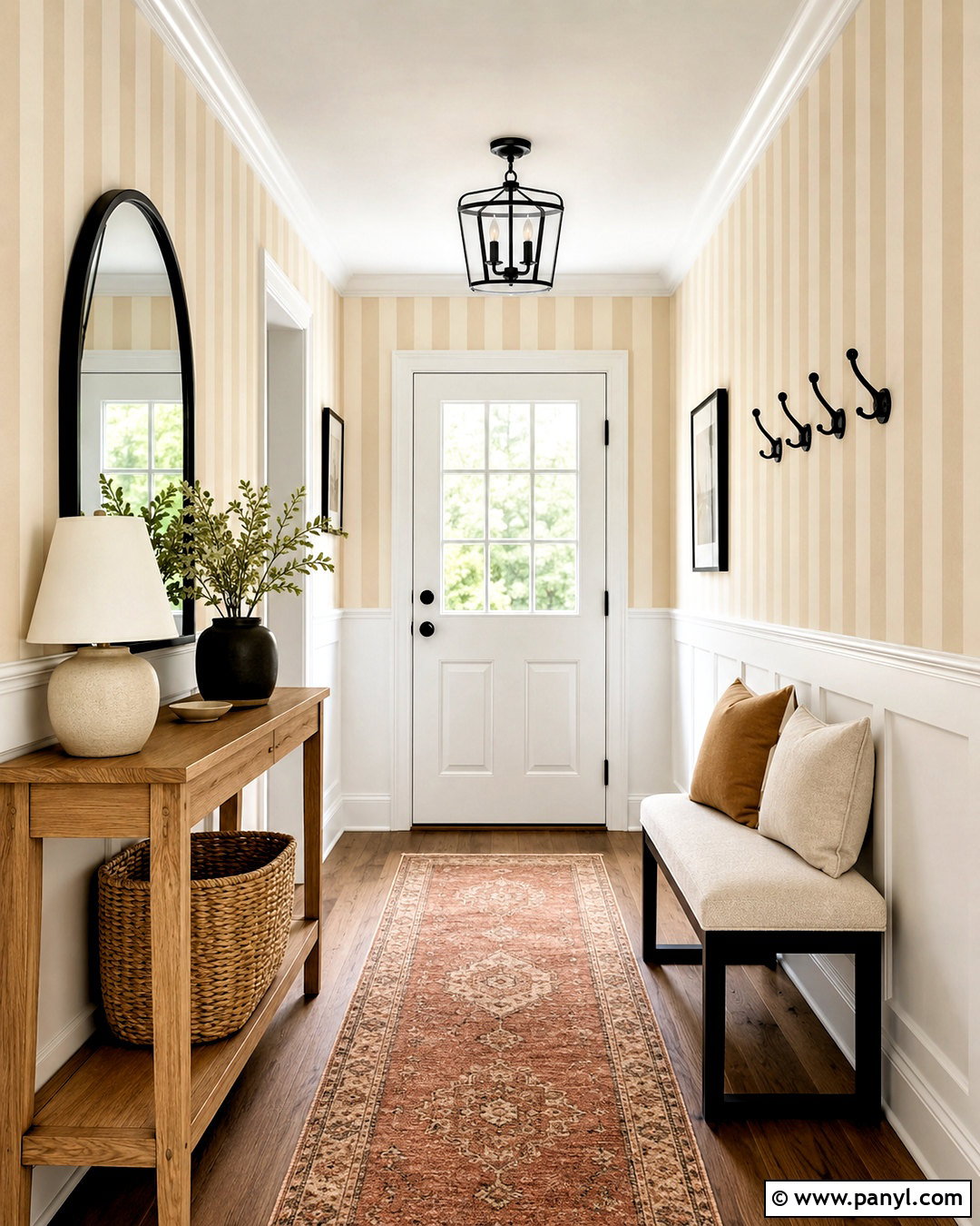 Light Tan Striped Wallpaper Entryway - 20 light tan wallpaper ideas