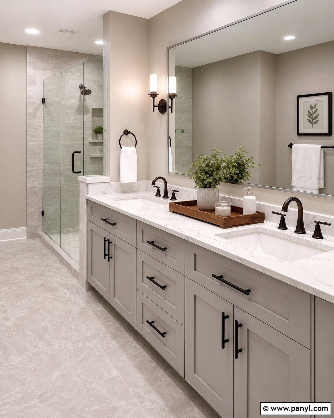 Light Taupe Bathroom Walls - 35 grey vanity bathroom wall colors