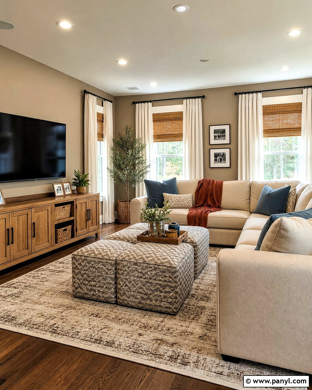 Light Taupe Family Room - 20 light room color ideas
