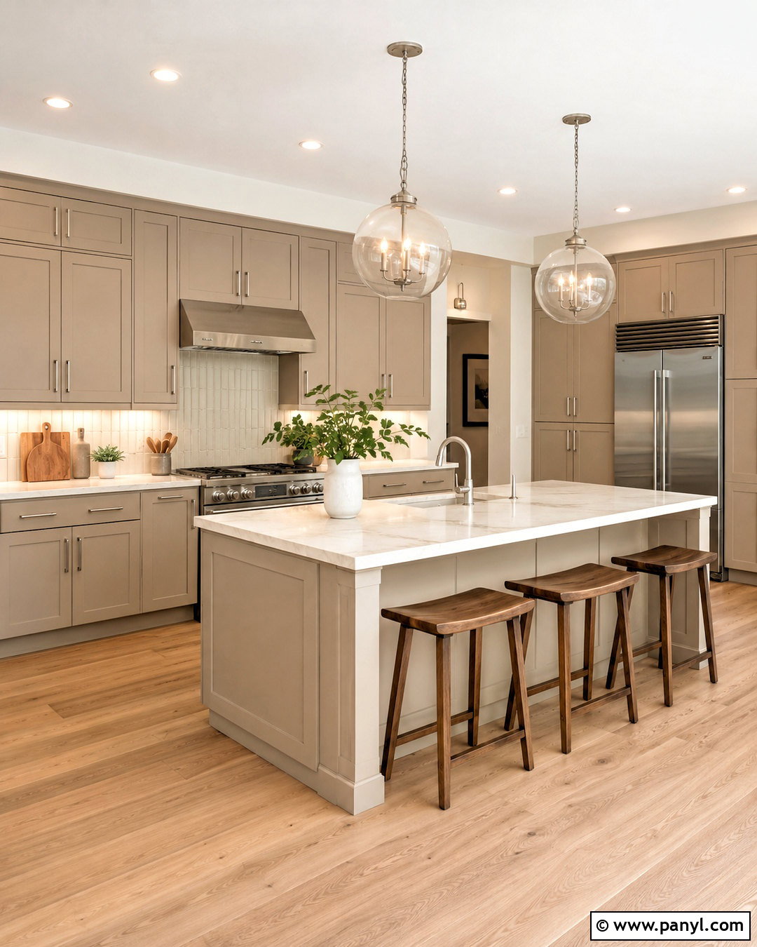 Light Taupe Kitchen Cabinets - 20 neutral kitchen cabinet colors