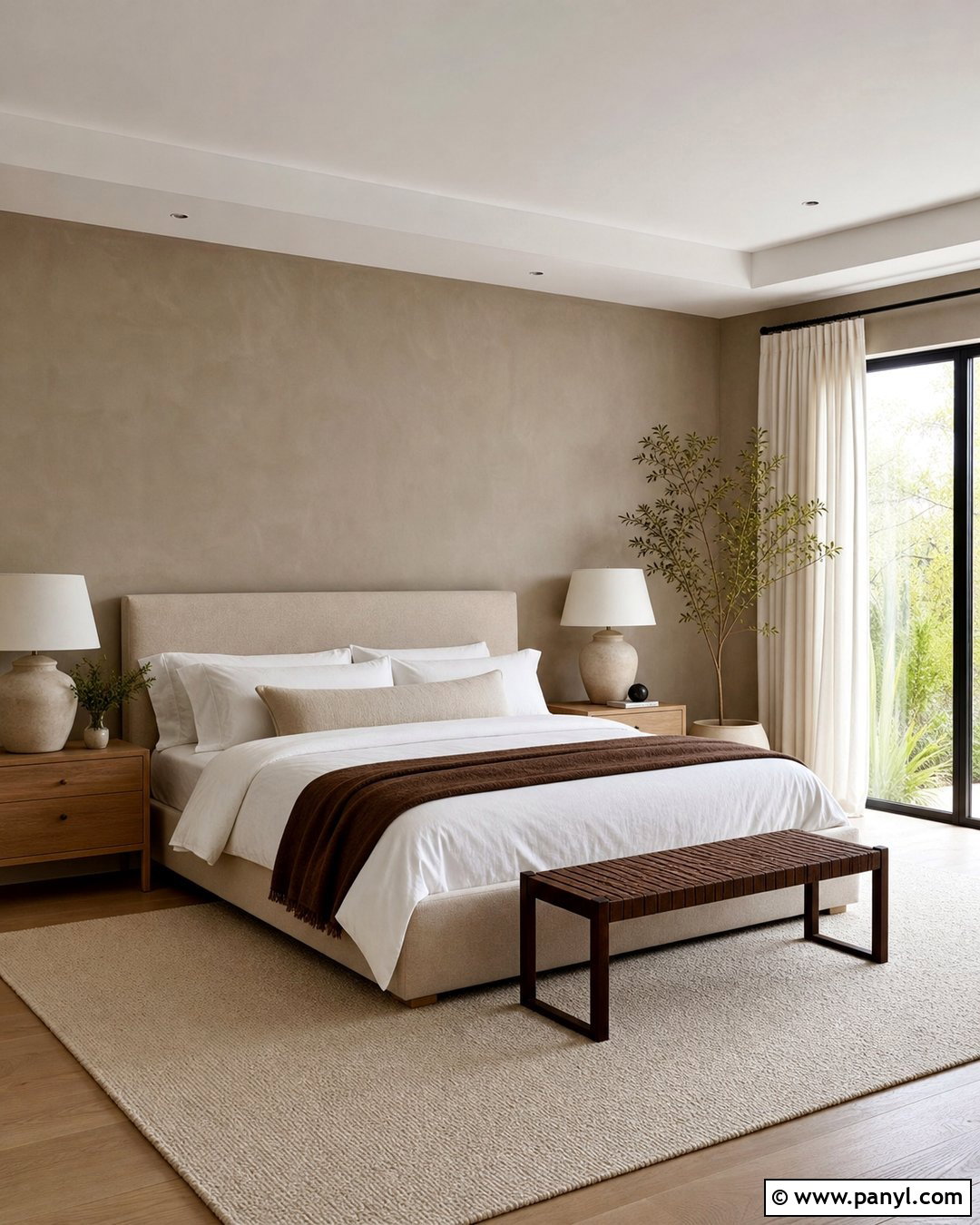 Light Taupe Limewash Bedroom - 25 Taupe Limewash Walls