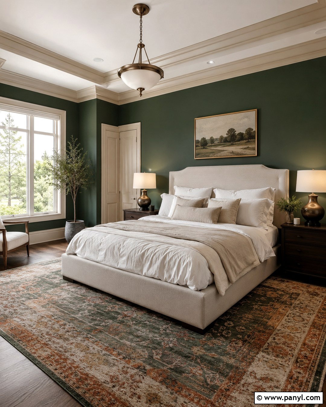 Light Taupe Trim - 20 Trim Color For Dark Green Walls