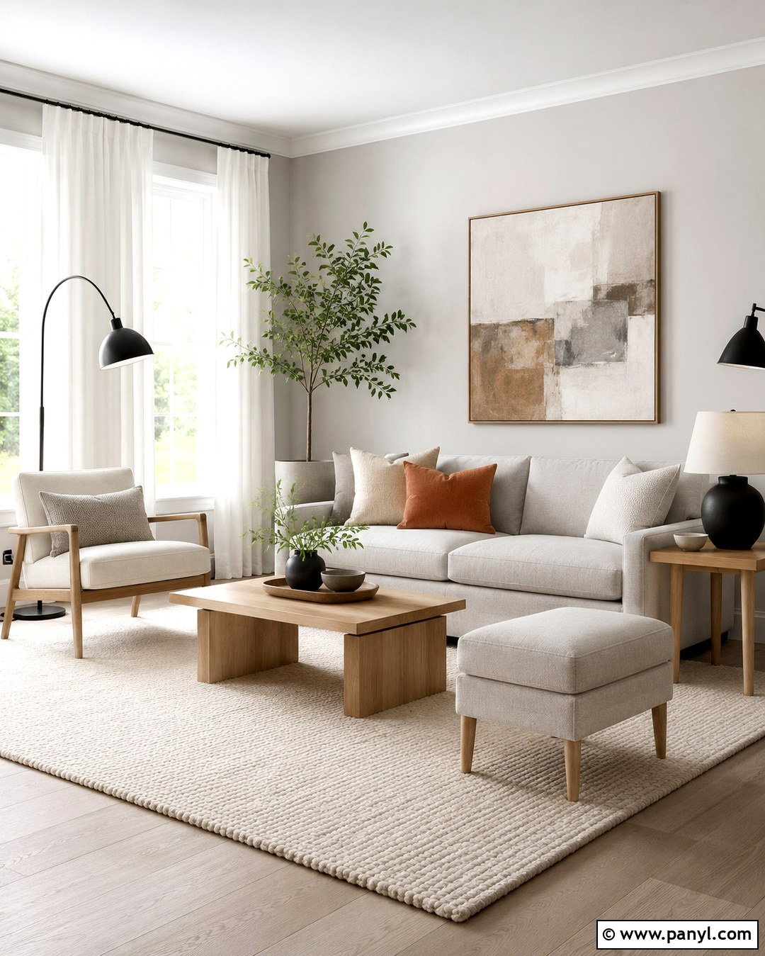 Light Taupe Walls With A Light Gray Couch - 20 Taupe Walls Grey Couch Ideas