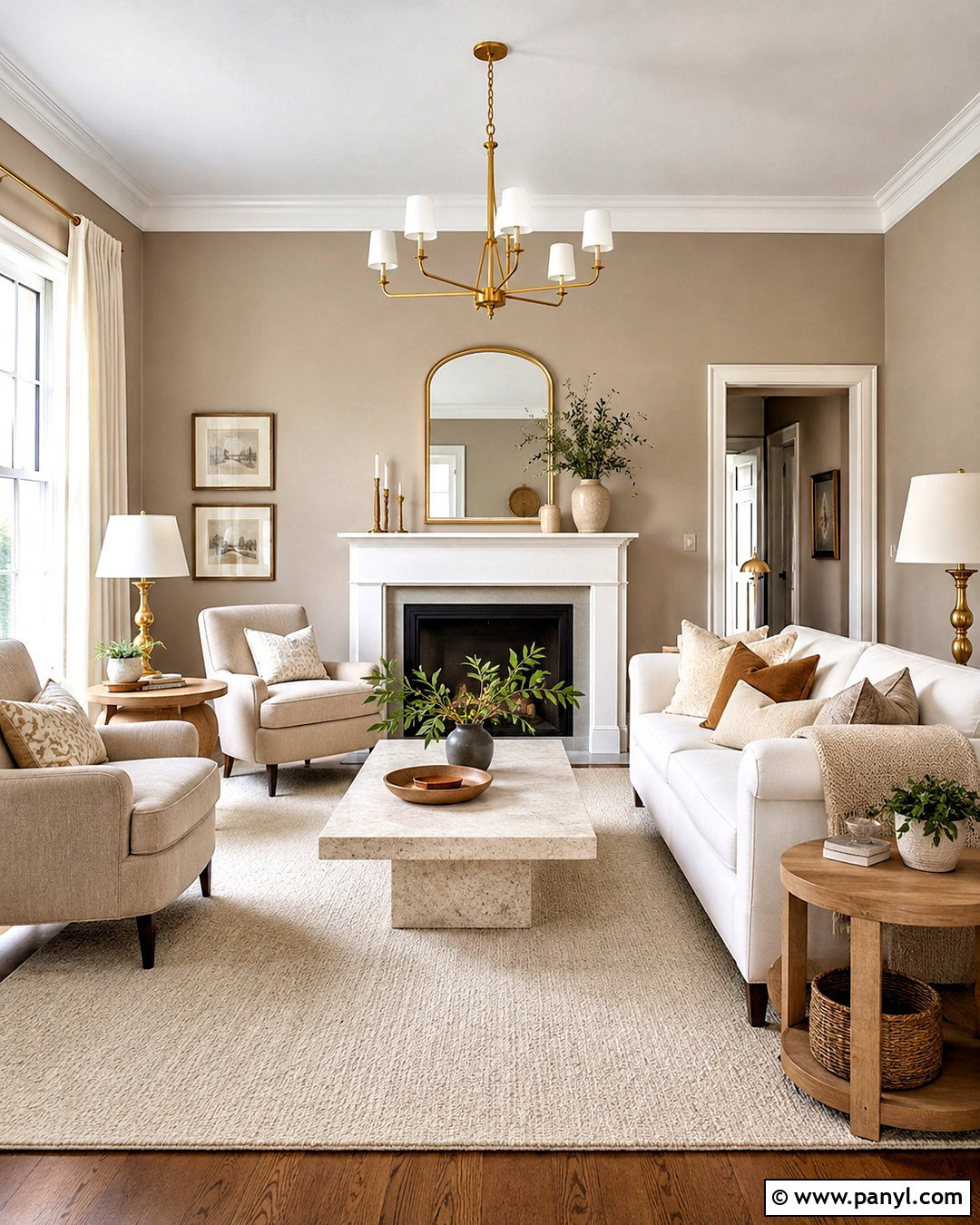 Light Taupe Walls With Cream Furniture - 35 Taupe Wall Color Ideas