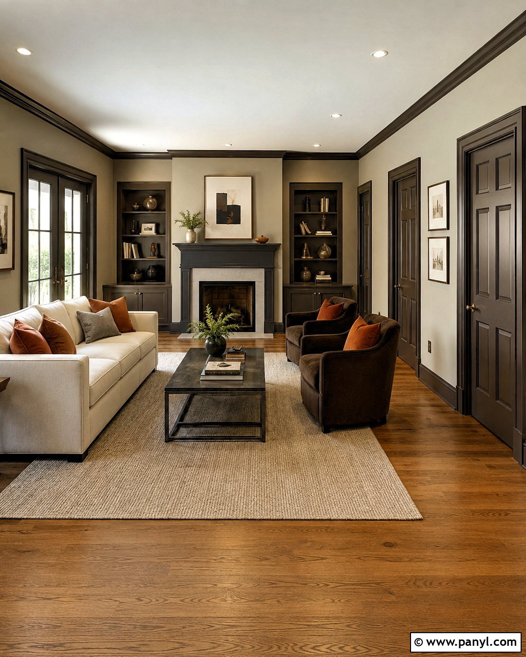 Light Taupe Walls With Mocha Trim And Doors - 20 Wall Trim And Door Colors